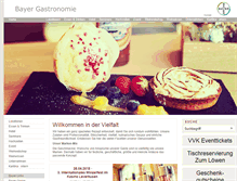 Tablet Screenshot of bayer-gastronomie.de
